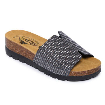 Plakton Flat Sandal – Celeste Metallic Nickel